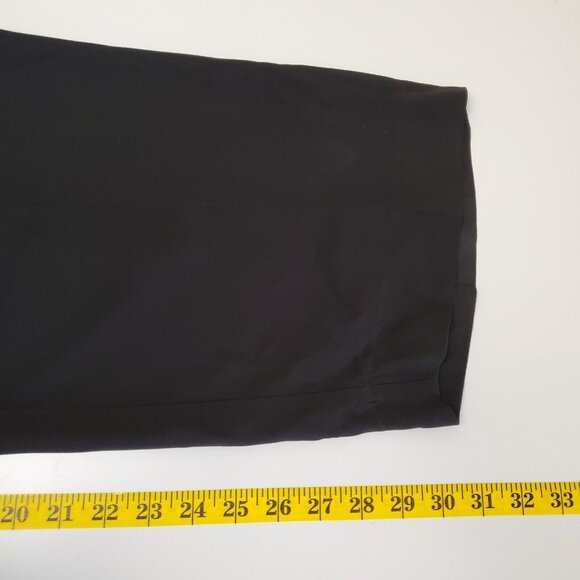 Eileen Fisher Pants Womens Large Pull On Thin Lightweight Straight Leg Black - Picture 8 of 9